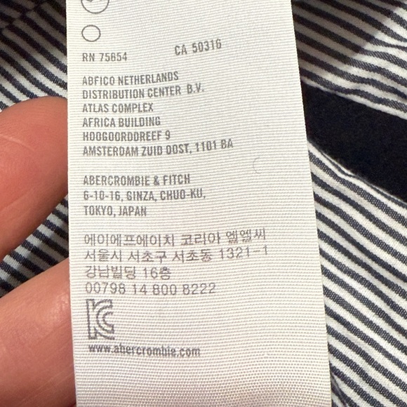 Auth Vintage Abercrombie wool uniform jacket varsity blazer collegiate navy S - Picture 6 of 8